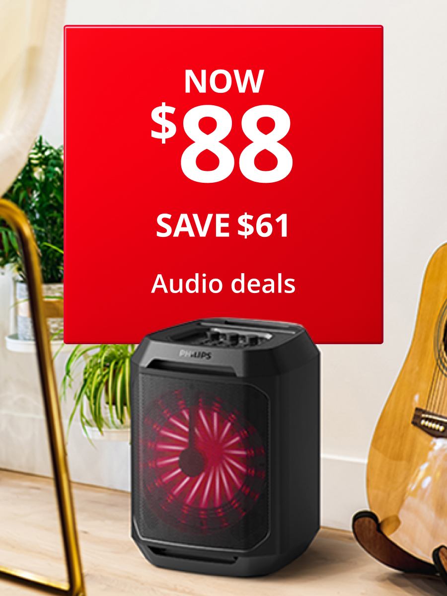 Audio deals Now $88 Save $61