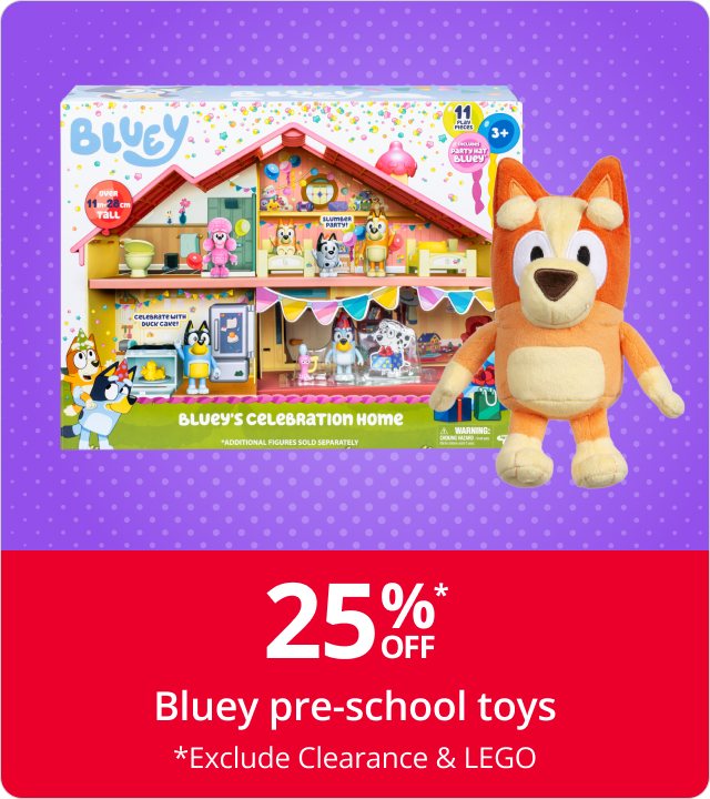 25% off Bluey pre-school toys