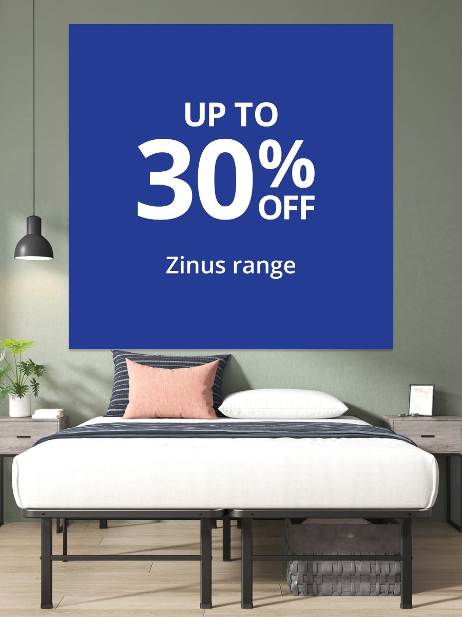 Up to 30% off Zinus range