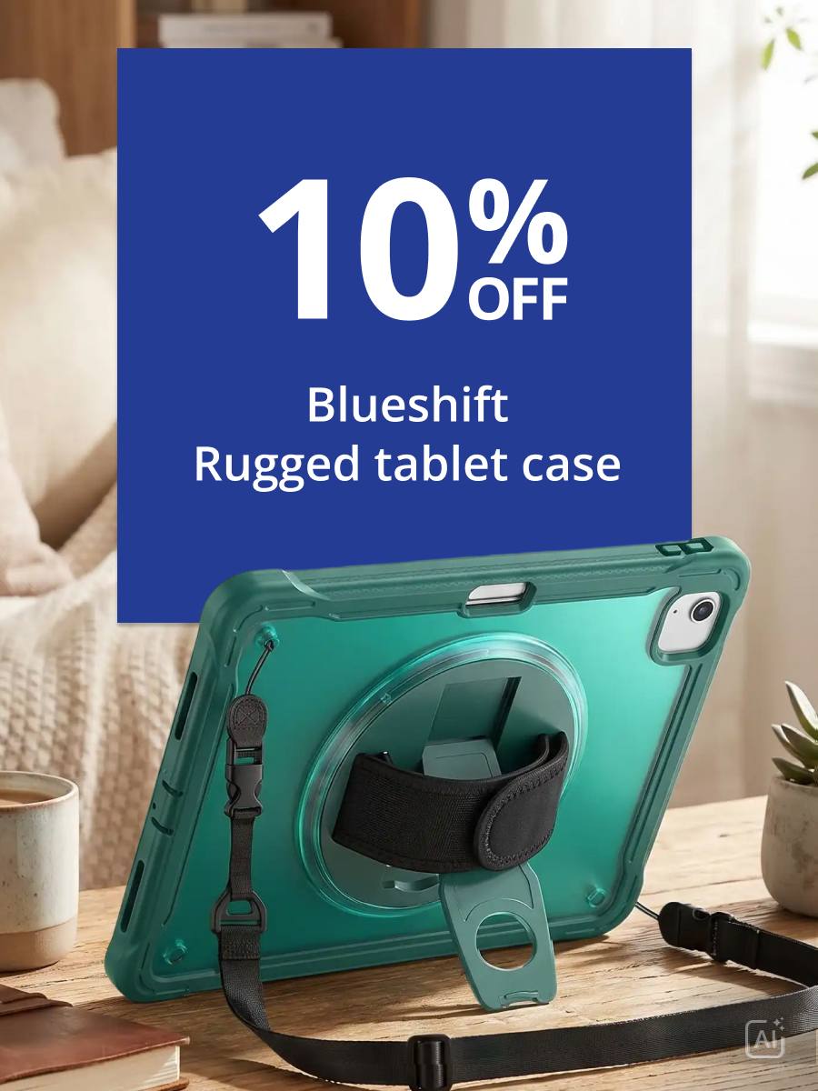 10% Off Blueshift Rugged tablecase