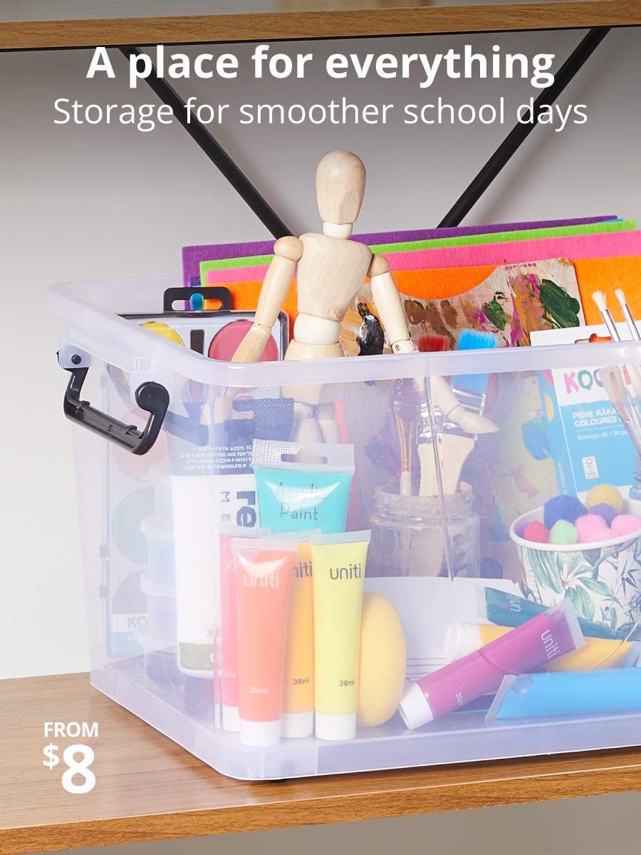 Storage for smoother schooldays