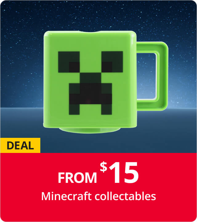 Minecraft collectables from $15