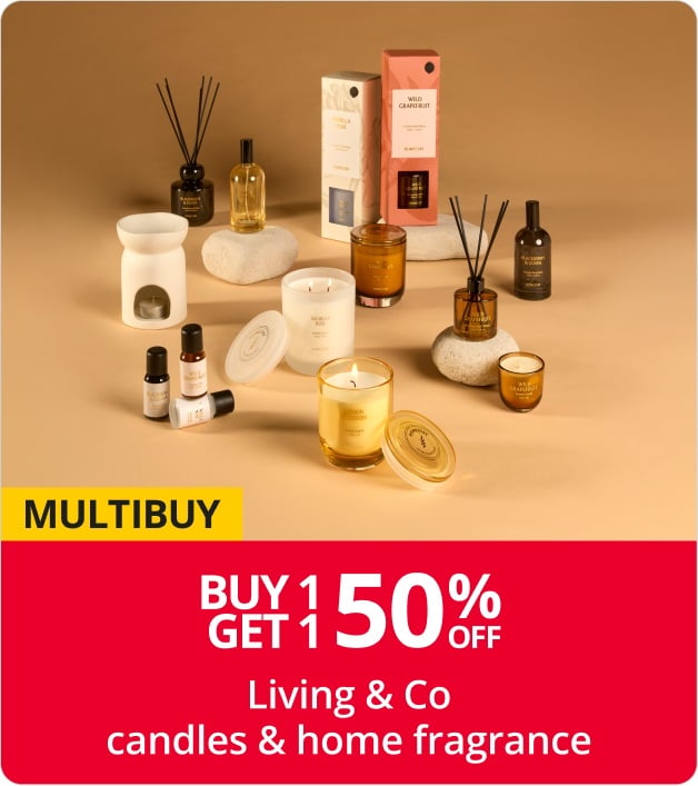 Buy 1 get 1 50% Living & Co candles & home fragrance