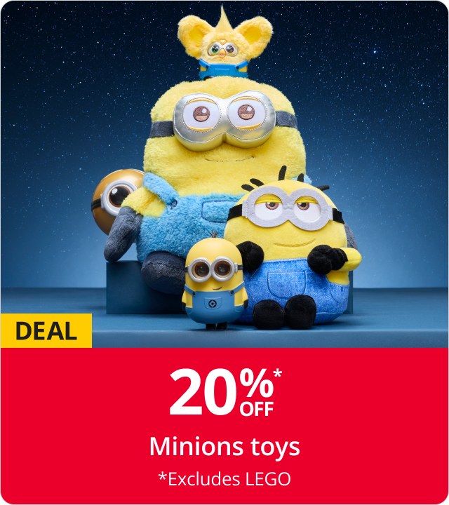 20% off Minions 3 toys