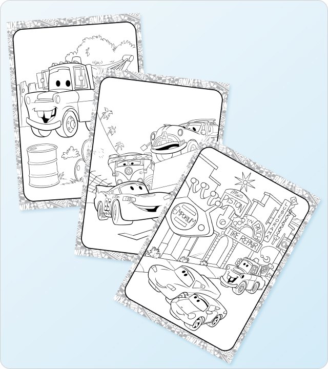 Cars 2 Colouring Pages