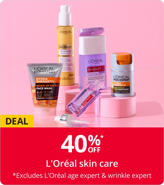40% OFF L'Oreal Skincare
