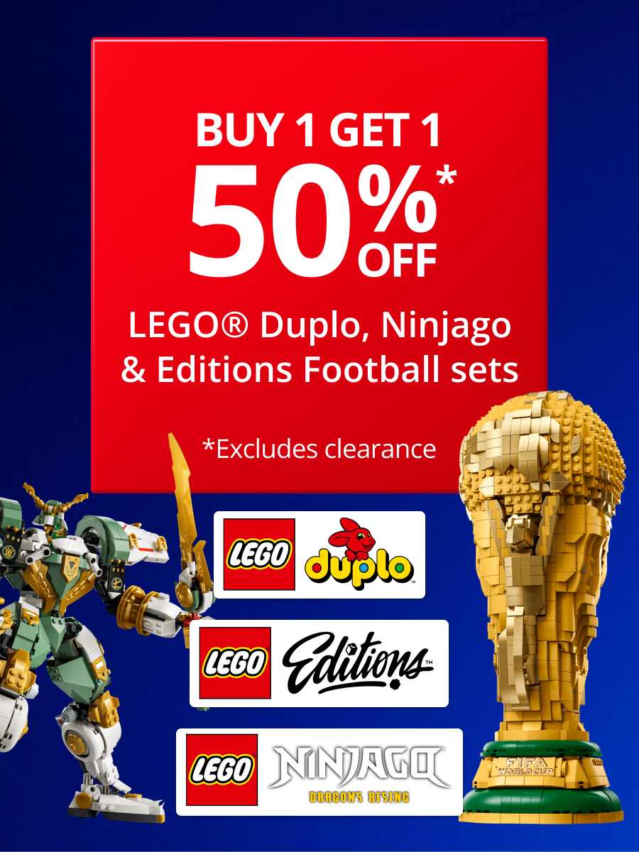 Buy 1 Get 1 Half Price Selected LEGO