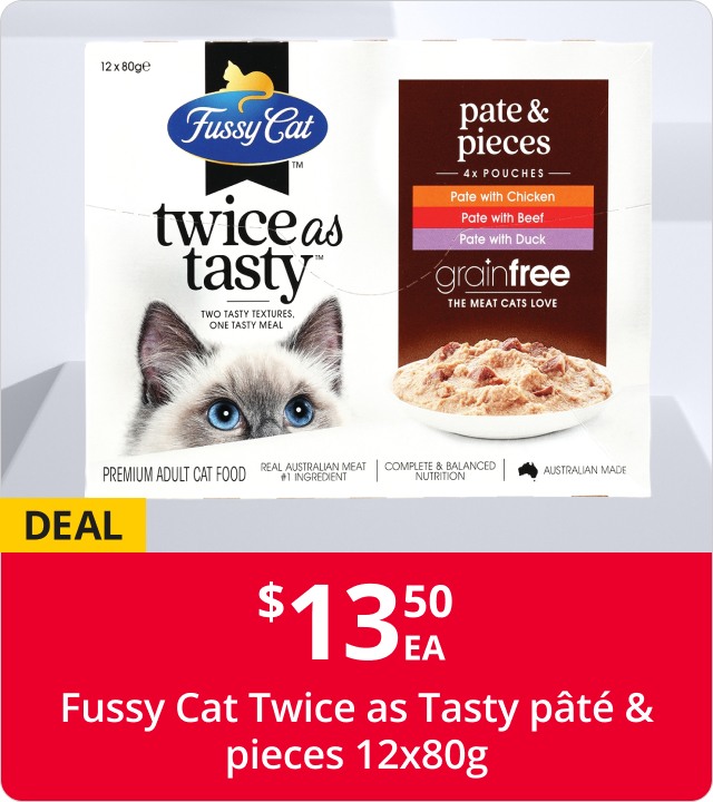 13.50 EA Fussy Cat Twice as Tasty pâté