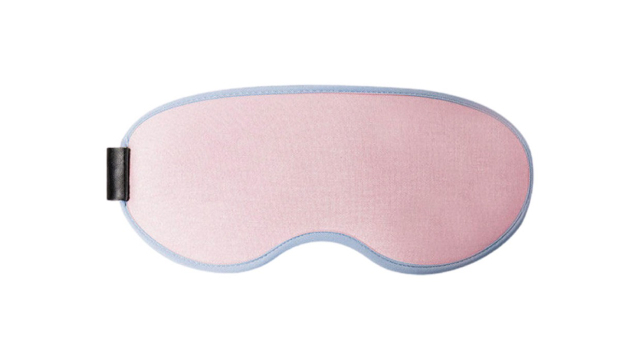 1x USB Heated Eye Mask Light Blocking Blindfold Pink