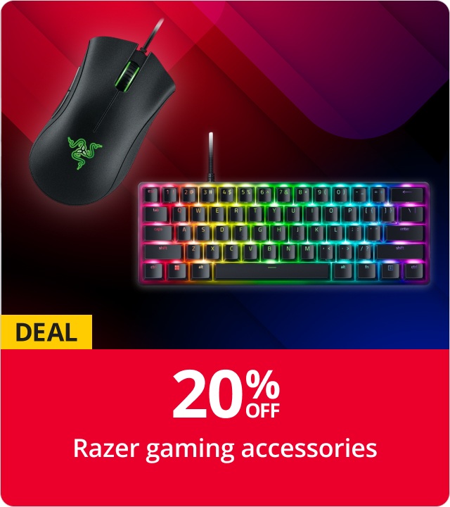 20% off Razer gaming accessories
