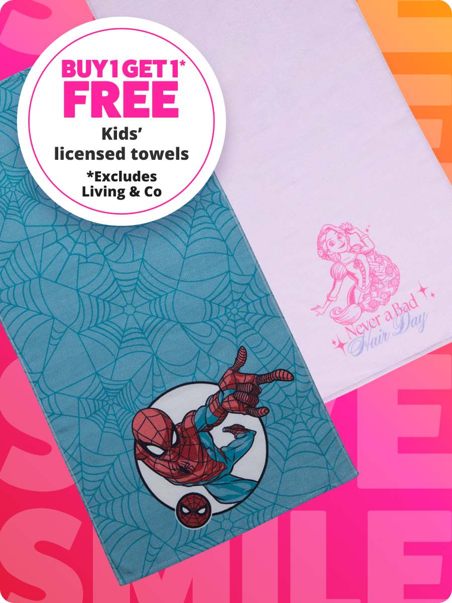 Buy 1 get 1 free Kids licenced towels