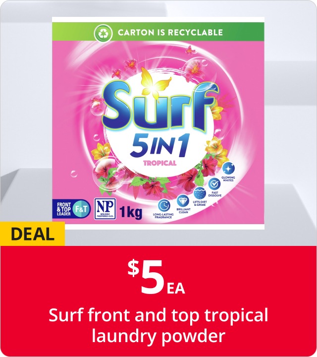 5 EA Surf front and top tropical laundry