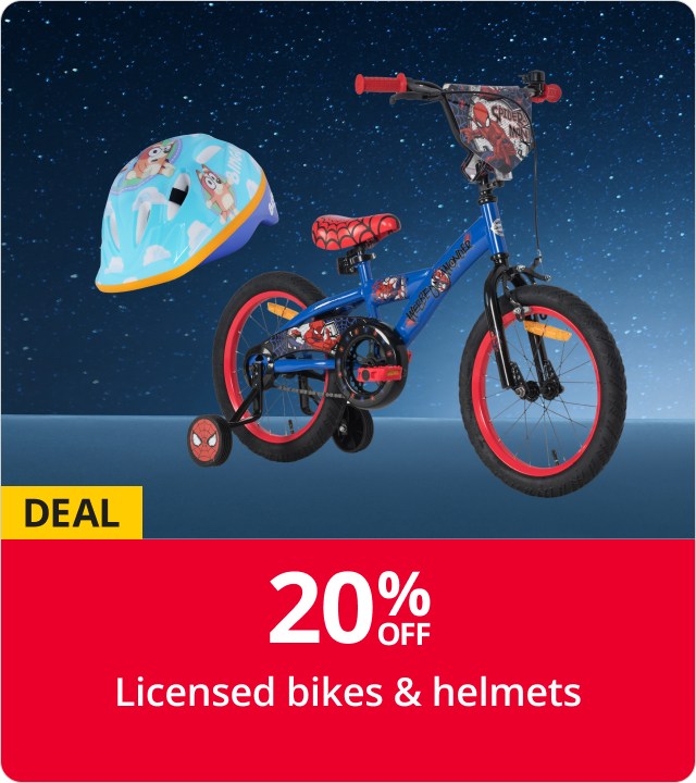 20% off selected bikes & helmets