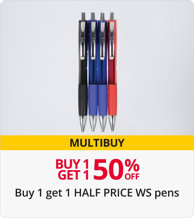 Buy 1 get 1 HALF PRICE WS Pens
