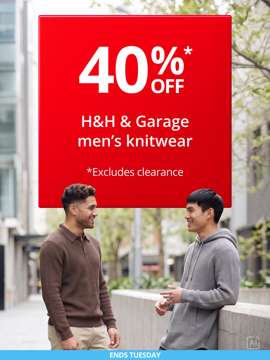 40% off HH Garage Menswear