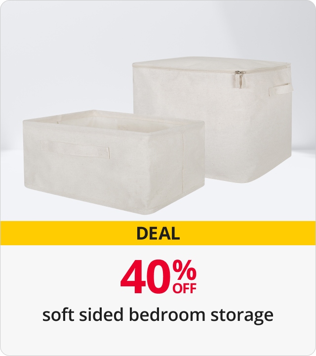 Soft sided bedroom storage