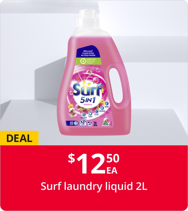 12.50 EA Surf laundry liquid 2L
