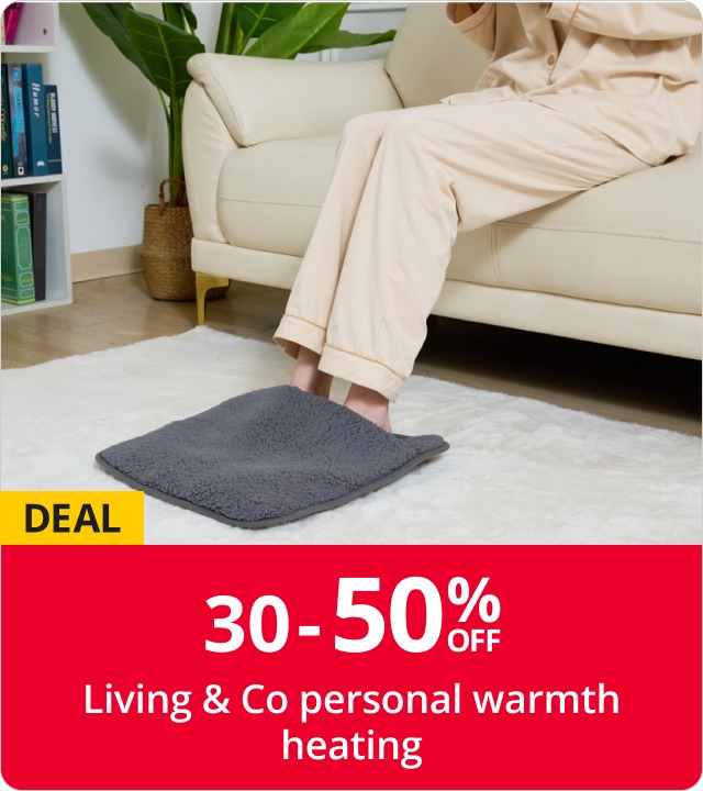 30-50% off Living & Co personal warmth heaters