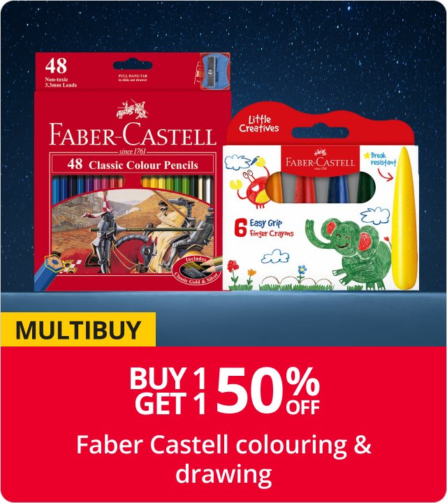 Buy 1 Get 1 Half Price Faber-Castell coloring