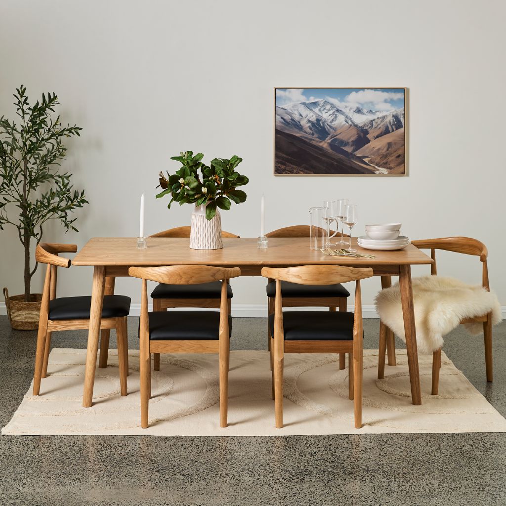 Living & Co Corso Ashwood Dining Table | The Warehouse