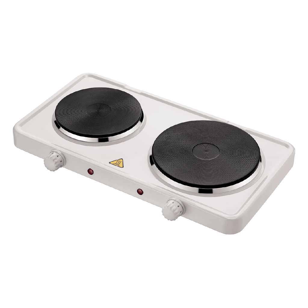 Living & Co Double Hot Plate 2300W White White The Warehouse
