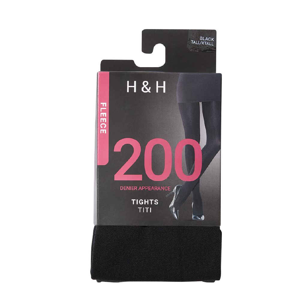 H&H 200D Fleece Tights 1 Pack