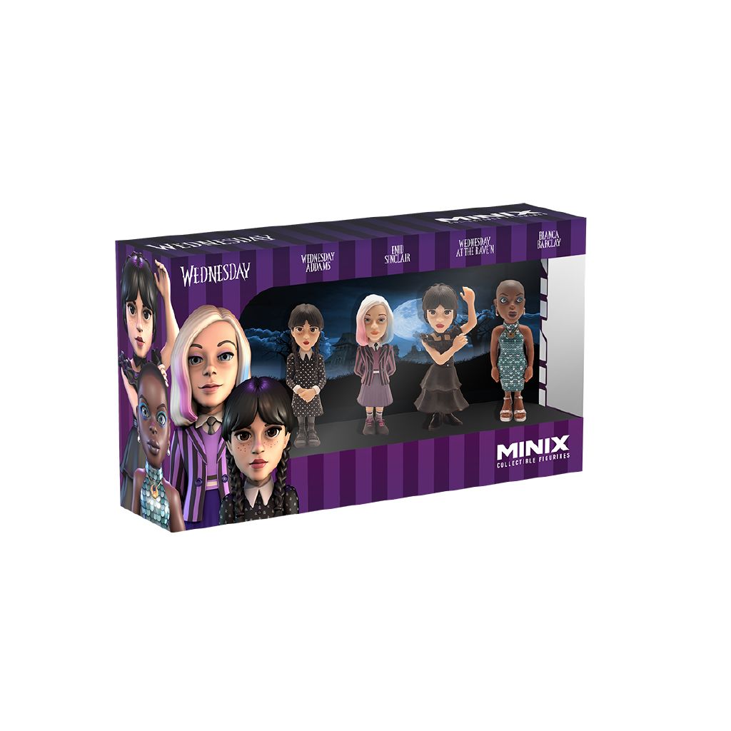 Minix Collectible Figurines Wednesday 4 Pack The Warehouse