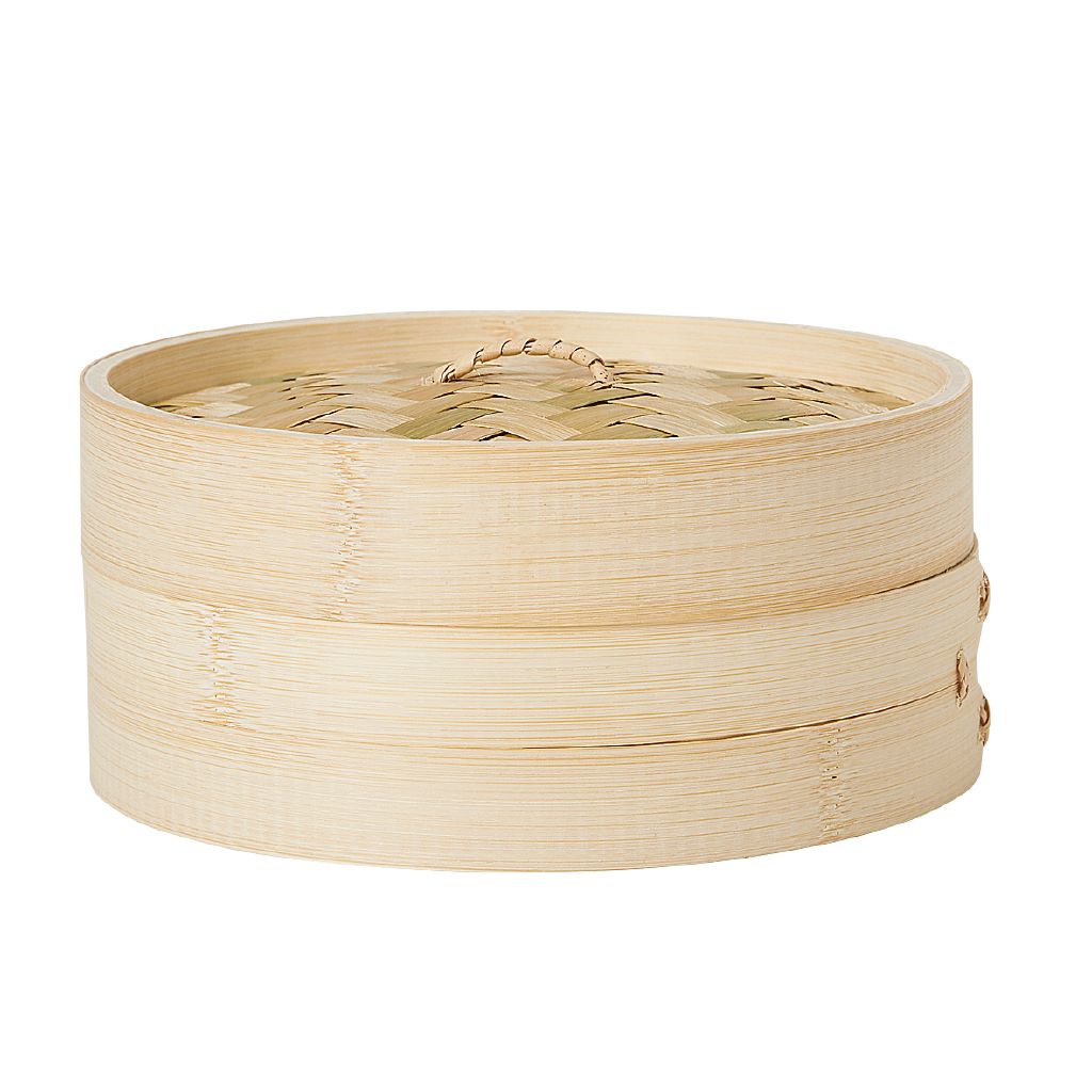 Living & Co Bamboo Steamer Natural 21cm Natural The Warehouse