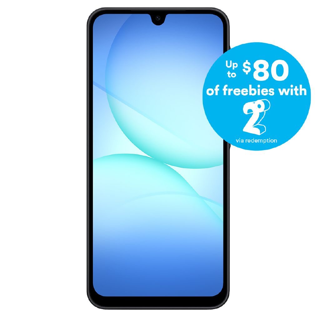 Samsung Galaxy A17 4G 128GB with 2degrees SIM Bundle Black