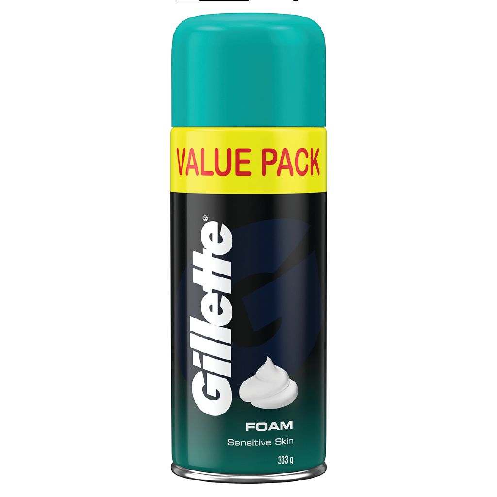Gillette Shaving Foam Sensitive Skin 333g The Warehouse