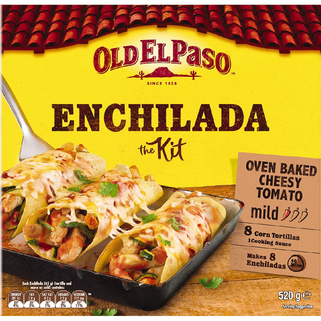 Old El Paso Enchilada Tortilla Kit 520g The Warehouse