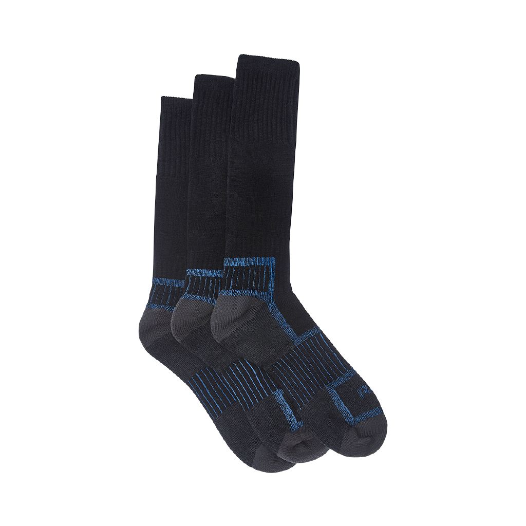 Rio Men s Work Socks 3 Pack Black Blue The Warehouse