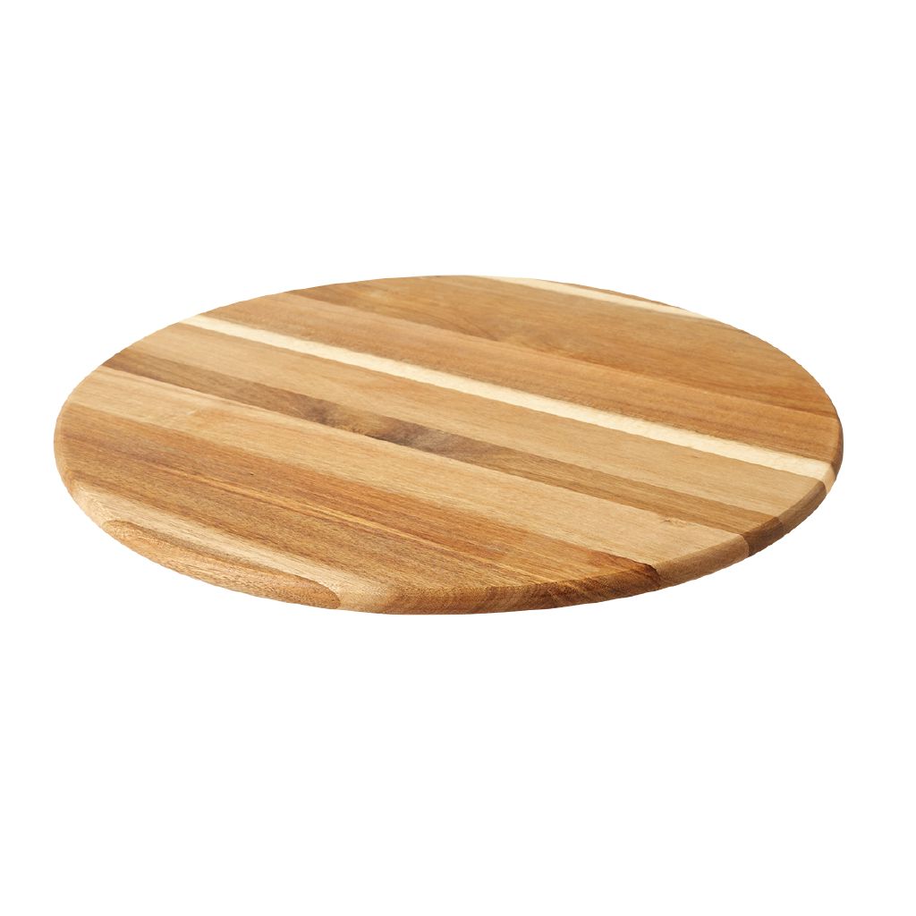 Living & Co Wooden Lazy Susan Natural 45cm Natural The Warehouse