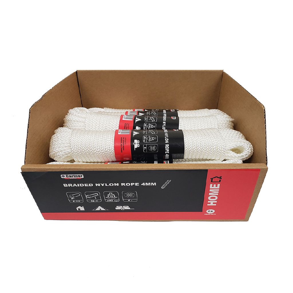Gartner Home Braided Nylon Rope 4mm x 15m The Warehouse
