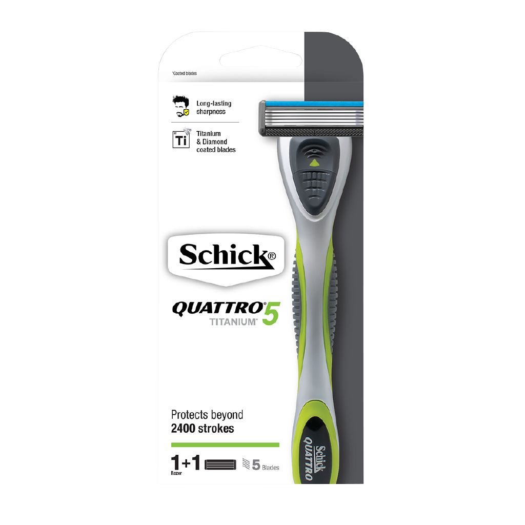 Schick Quattro Titanium 5 Kit + 1 The Warehouse