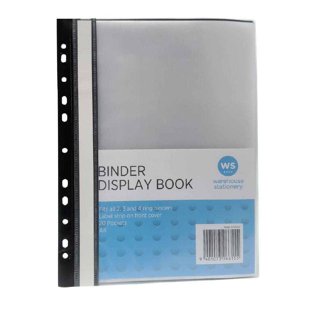 WS Binder Display Book A4 The Warehouse