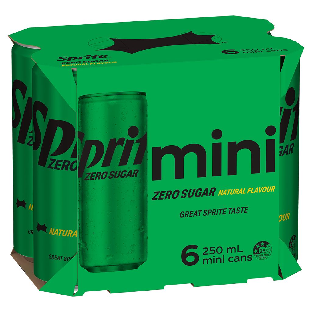 Sprite Zero Sugar 250ml 6 Pack | The Warehouse
