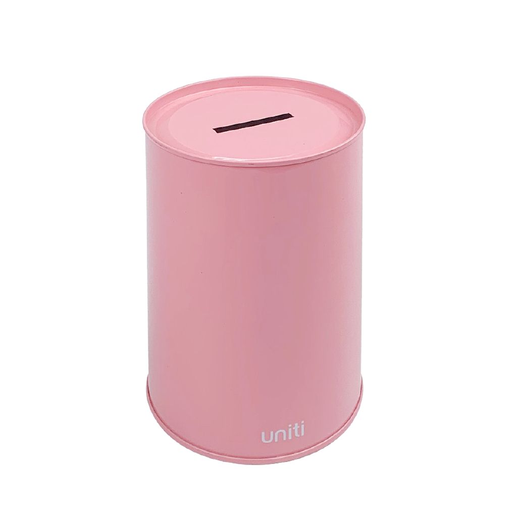 Uniti Money Tin 9cm x 14cm Pink Mid Pink Mid The Warehouse