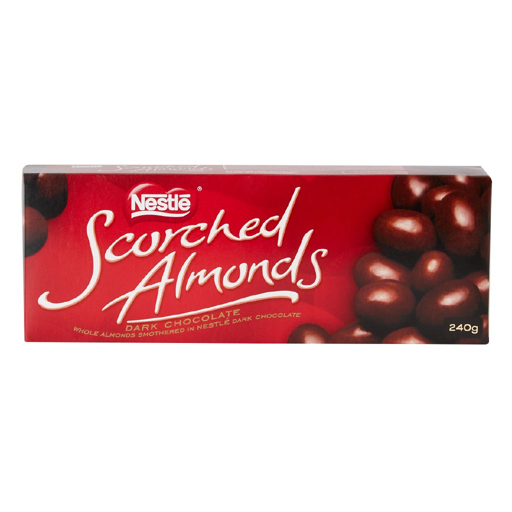 Nestle Scorched Almonds Dark Chocolate 240g The Warehouse