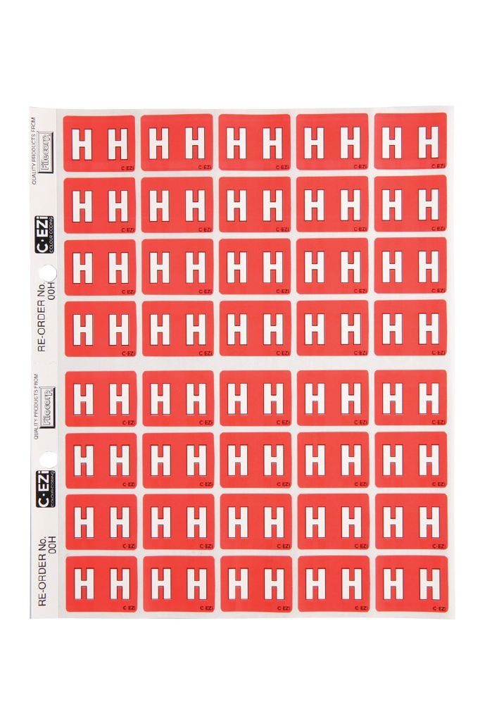 Filecorp Coloured Labels H Red Mid Red Mid | The Warehouse