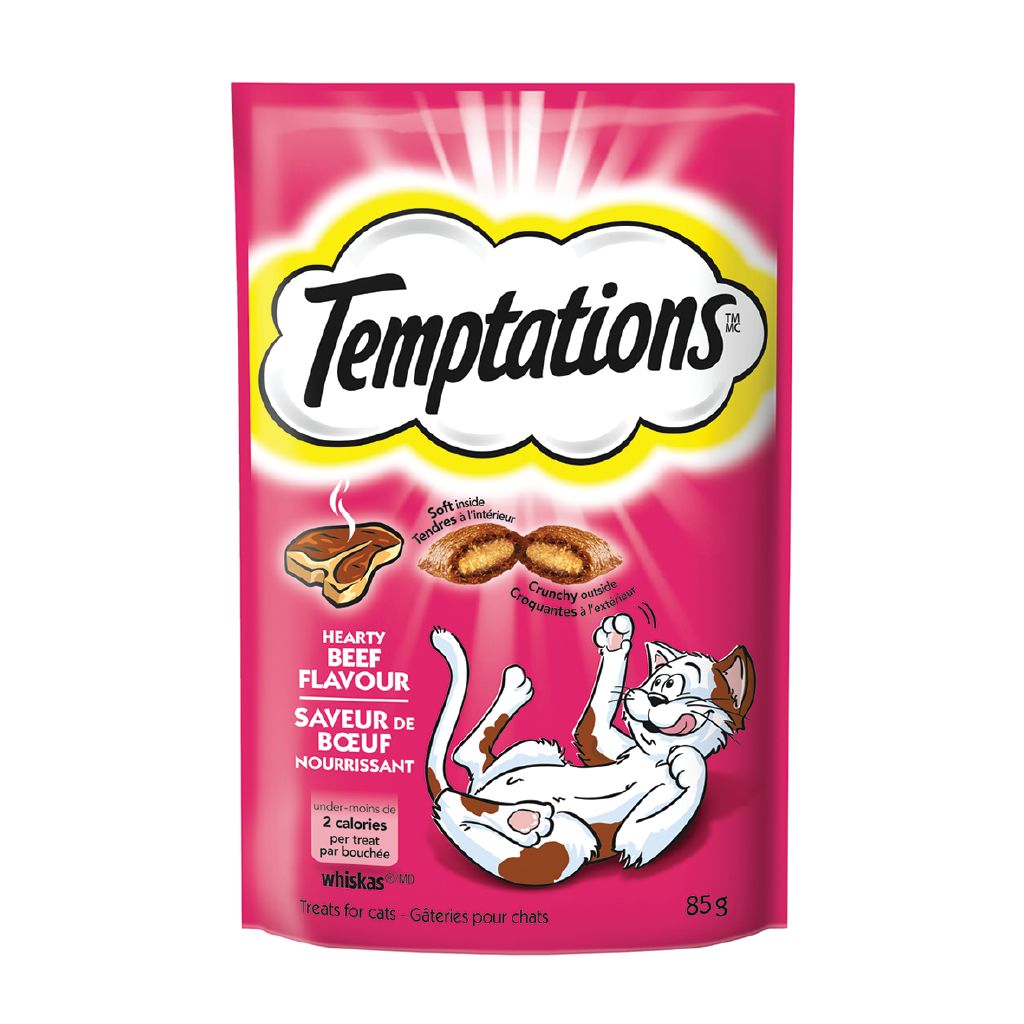 Whiskas Temptations Hearty Beef Flavour 85g The Warehouse