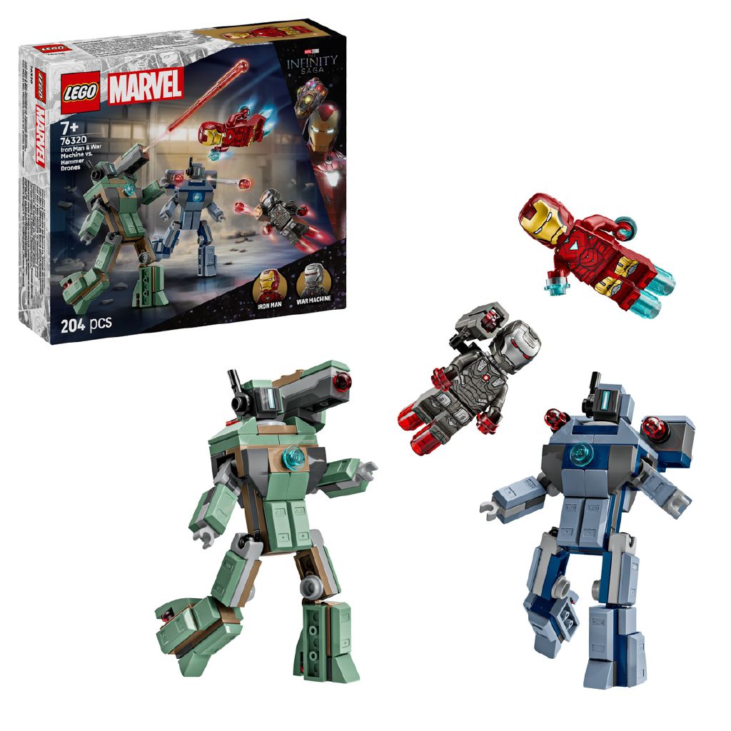 LEGO Marvel Super Heroes Iron Man & War Machine v Hammer Drones 76320