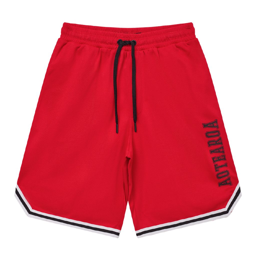 boys red basketball shorts