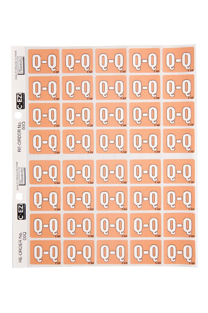 Filecorp Coloured Labels Q Orange Mid Orange Mid | The Warehouse