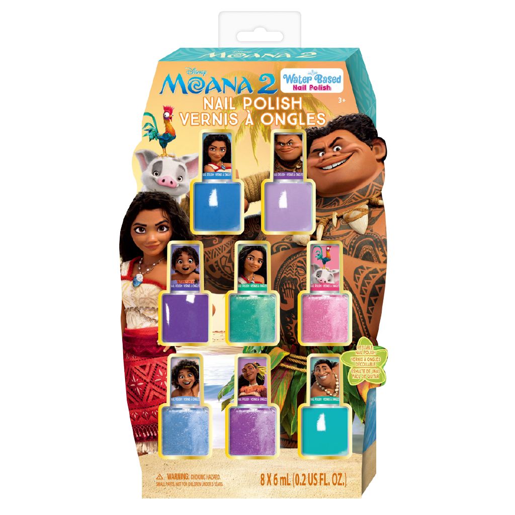 Moana 2 Moana Townley 8pk Nail Polish Display The Warehouse