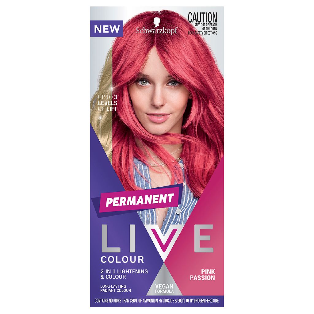 Schwarzkopf Permanent LIVE Colour Pink Passion The Warehouse