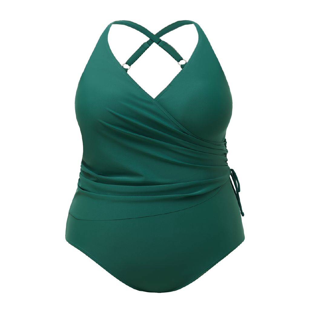 White Stuff Women's Suzi Wrap Swimsuit In Green Print