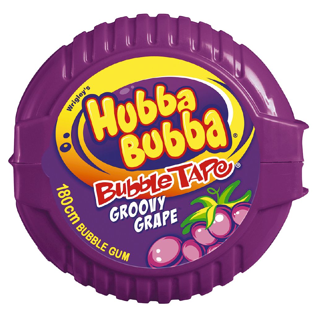 Hubba Bubba Groovy Grape Bubble Gum Tape 180cm The Warehouse