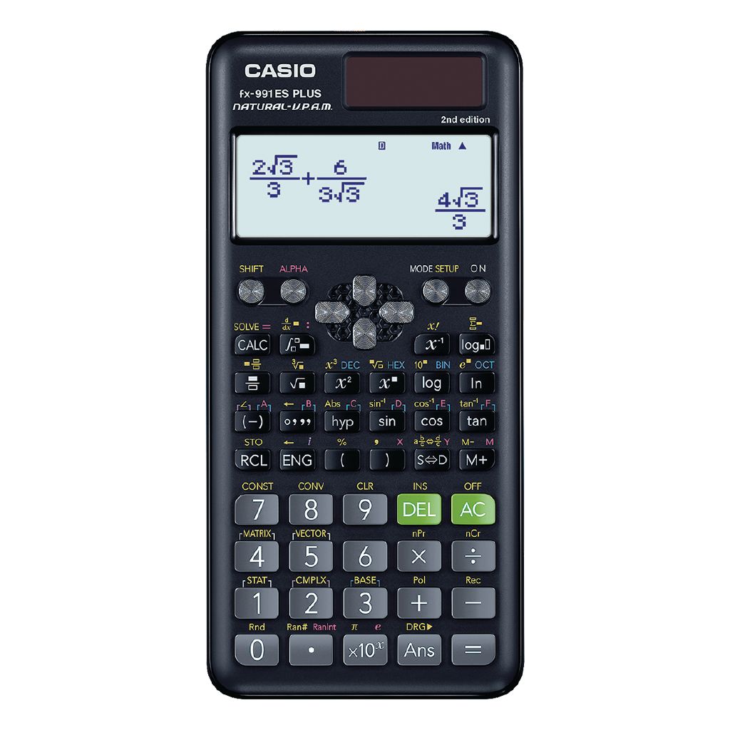 Casio FX991ESPLUS2 Scientific Calculator Cambridge Exams Black The
