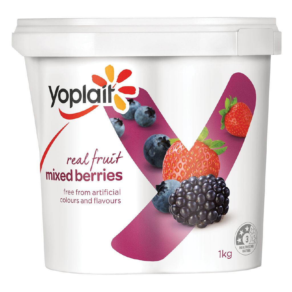 Yoplait Mixed Berries Yoghurt 1kg The Warehouse